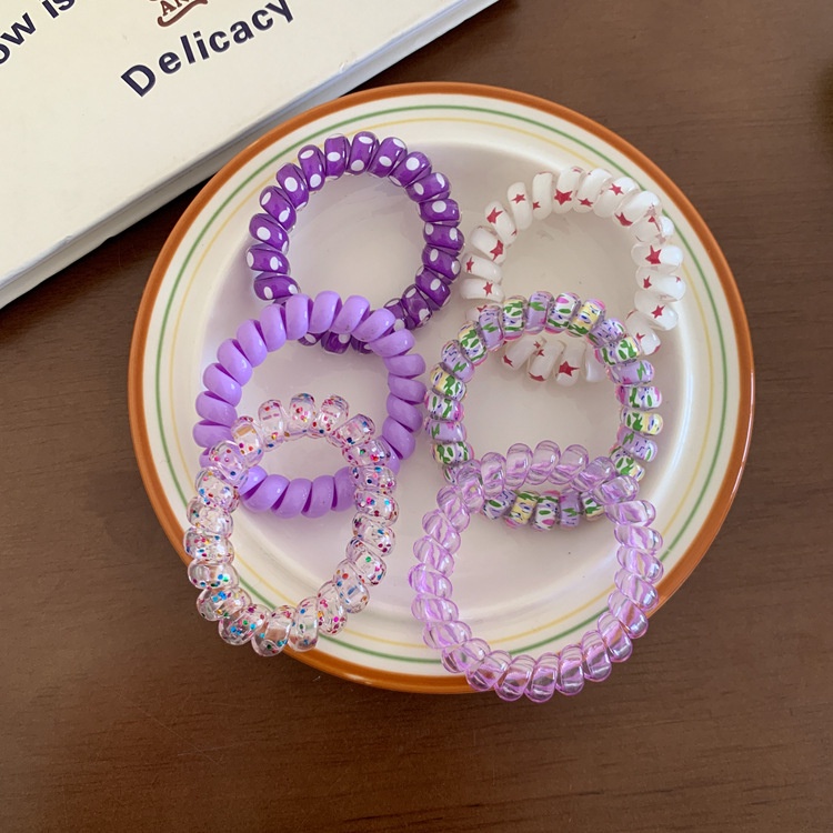 Dây Cột Tóc Co Giãn Cao Không Có Thể Thay Đổi Màu Sắc Ngọt Ngào Cho Nữ