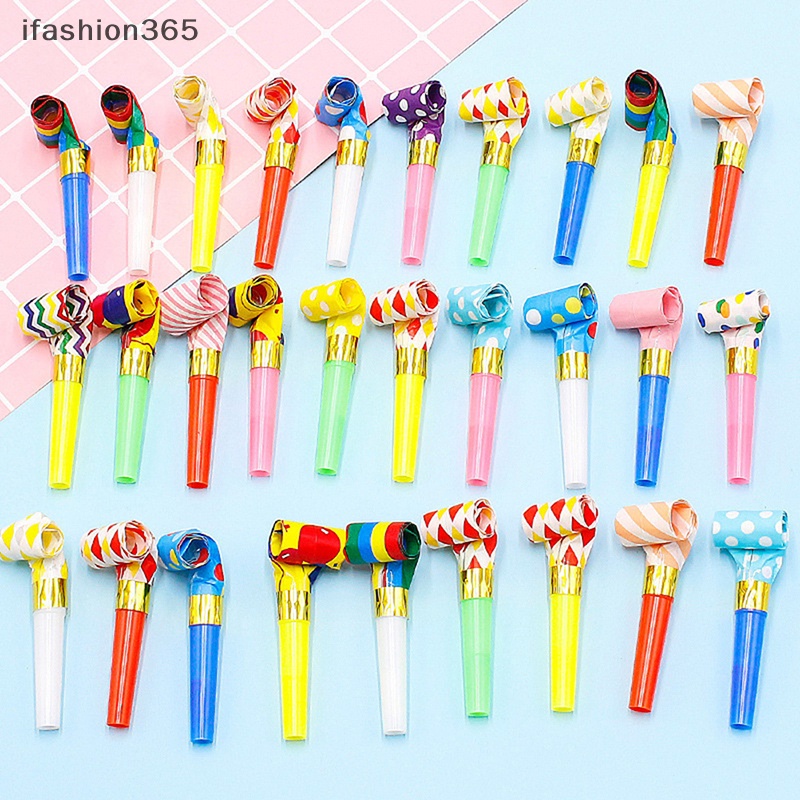 Set 20 / 40 Còi Thổi Nhiều Màu Sắc Họa Tiết Rồng Vui Nhộn ifashion365