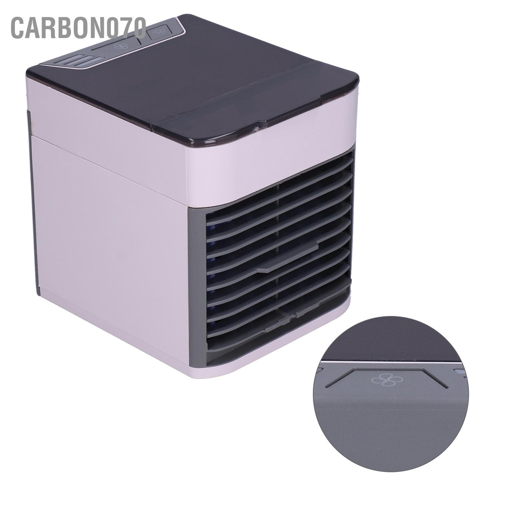 Carbon070 Máy Làm Mát Không Khí Quạt Điều Hòa Mini Chạy Bằng Nguồn USB Tạo Độ Ẩm Lọc Cho Ô Tô Văn Phòng Nhà