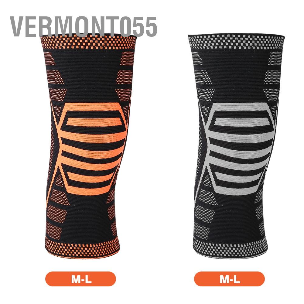 Vermont055 Tấm bảo vệ đầu gối thể thao Bọc hỗ trợ Miếng đệm tập dục Bóng rổ ngoài trời Dây đeo Nẹp
