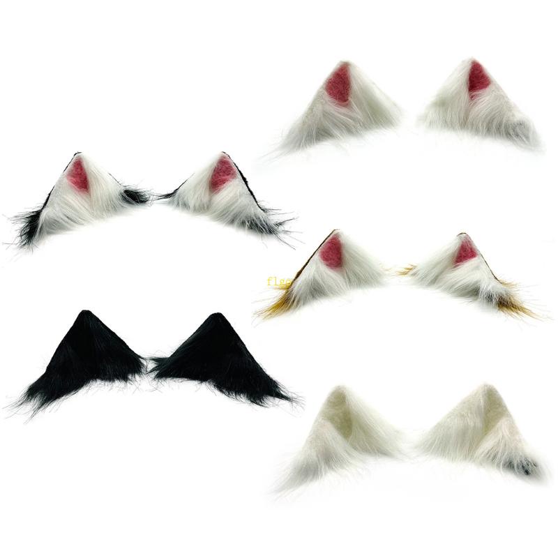 Kẹp Tóc Hình Tai Mèo Bằng Lông Nhung Dễ Thương Xinh Xắn