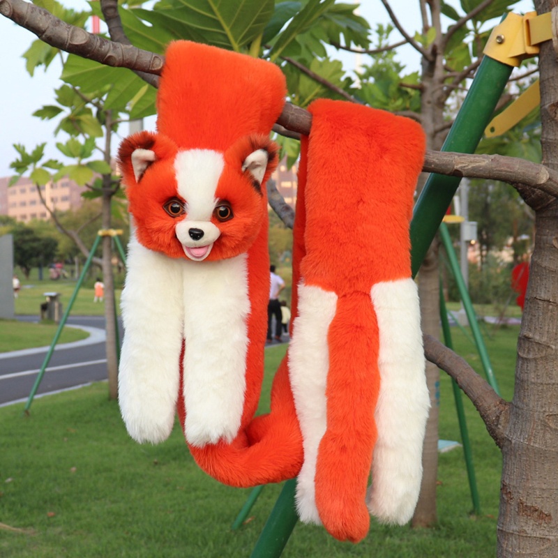 Khăn Choàng Cổ Vải Lông Mềm Mại Hình Động Vật Thời Trang Thu Đông Cho Nữ