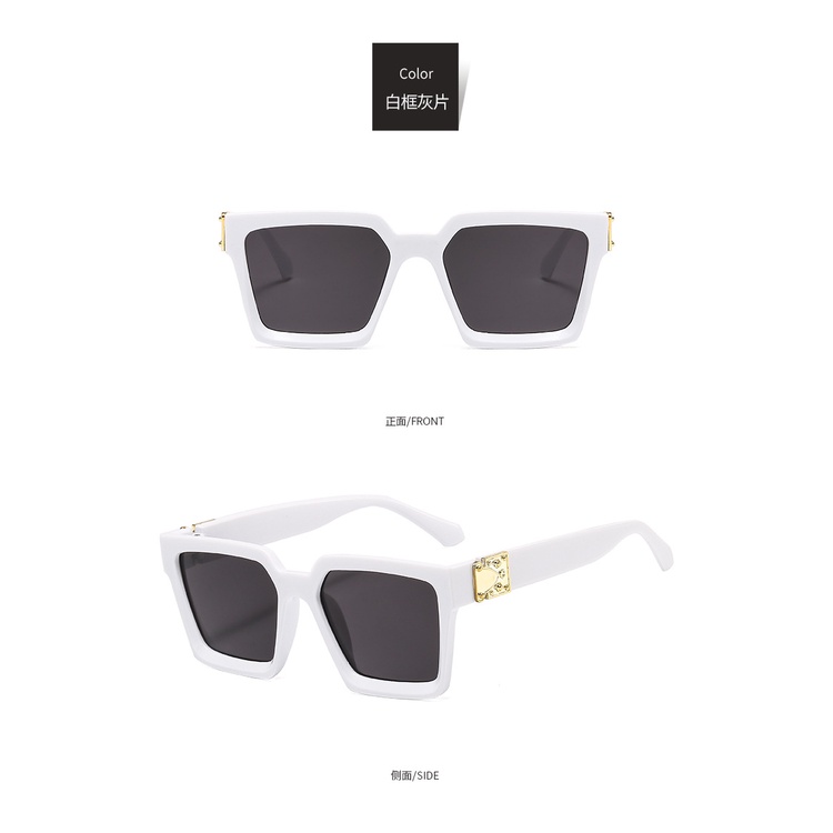 Kính Mát Gọng Vuông Lớn Phong Cách Âu Mỹ Thời Trang Cho Nữ