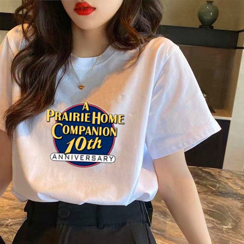 Áo Thun Tay Ngắn Màu Trắng In Hình Dễ Thương Phong Cách Harajuku Cho Nữ