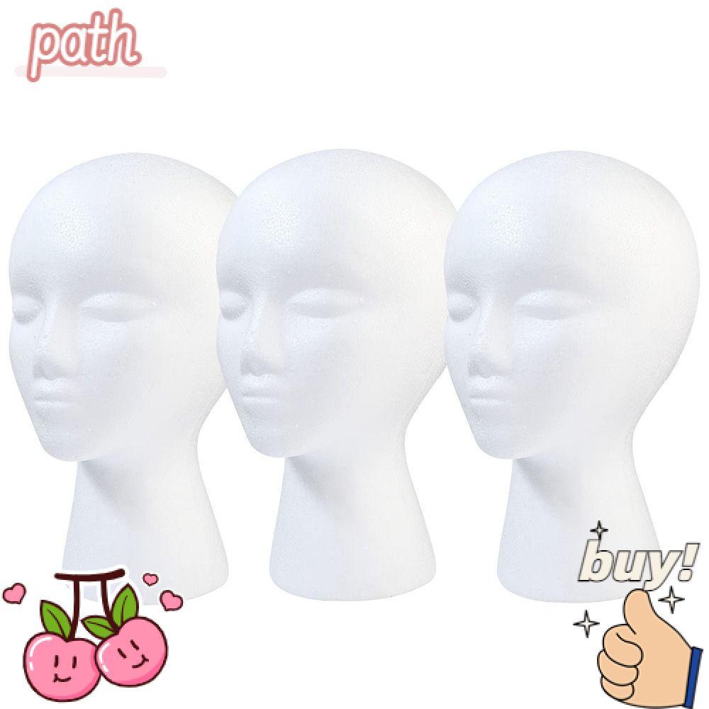 PATH Mô Hình Đầu Người Nữ Có Giá Đỡ Trưng Bày Tóc Giả Bằng Xốp
