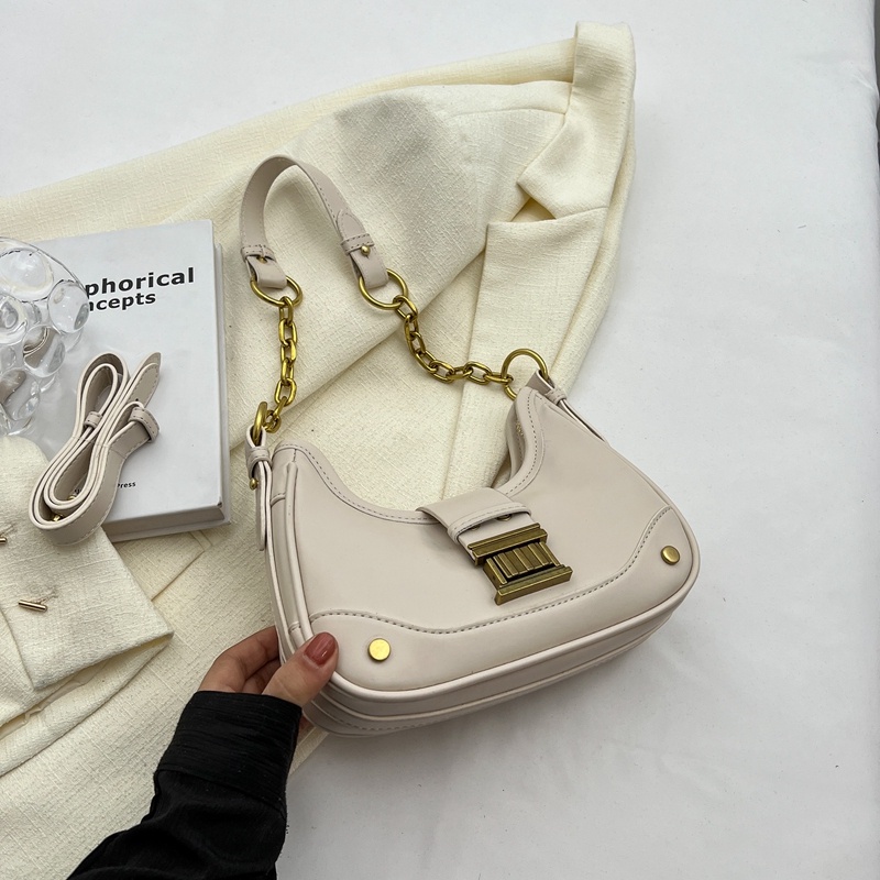 Túi Xách Tay Phối Dây Xích Dễ Phối Đồ Phong Cách Hàn Quốc Thời Trang Dành Cho Nữ