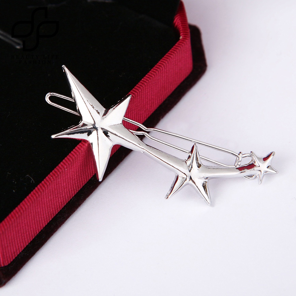 Bộ 2 Kẹp Tóc Hình Ngôi Sao Năm Cánh Thời Trang Cho Nữ