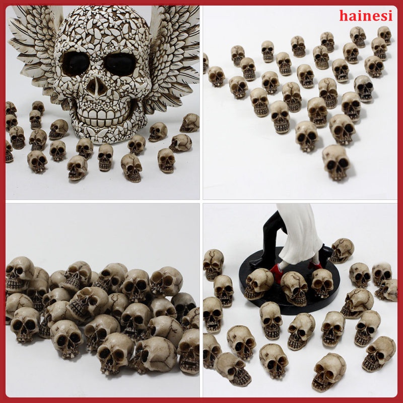 Set 20 Mô Hình Đầu Lâu Trang Trí Halloween