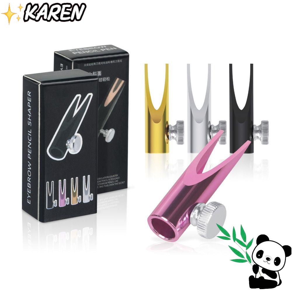 Đồ Chuốt Bút Chì Vẽ Lông Mày Dạng Thẻ Hình Chữ U Bằng Kim Loại