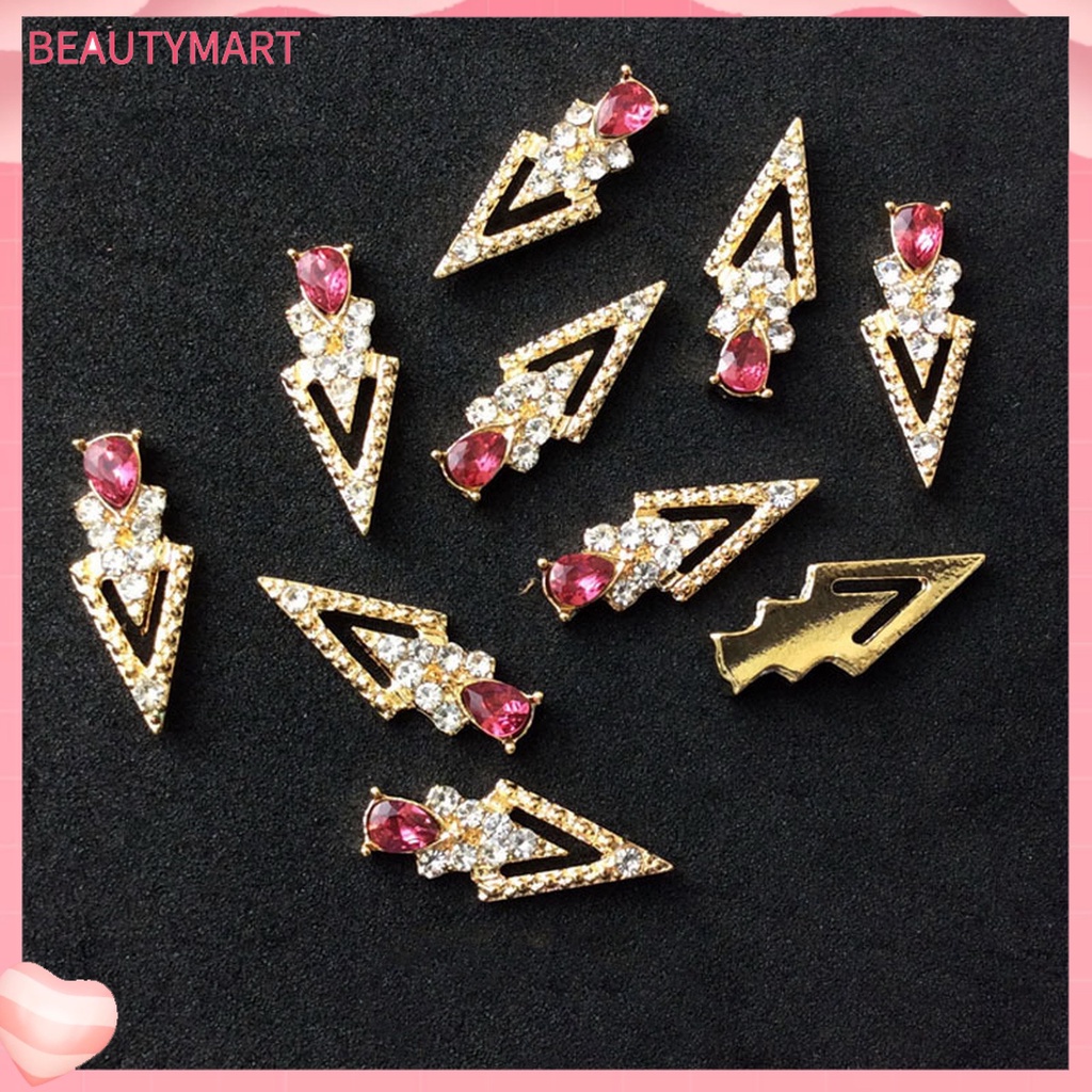 Bộ 20 Hạt Kim Cương Giả Hình Chữ V Trang Trí Móng Tay DIY