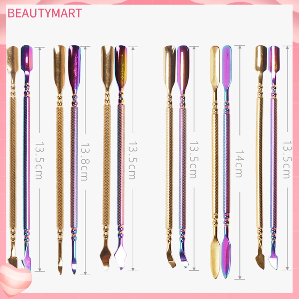 Bộ 3 Dụng Cụ Làm Móng Bằng Thép Không Gỉ Thiết Kế Hai Mặt Tiện Dụng