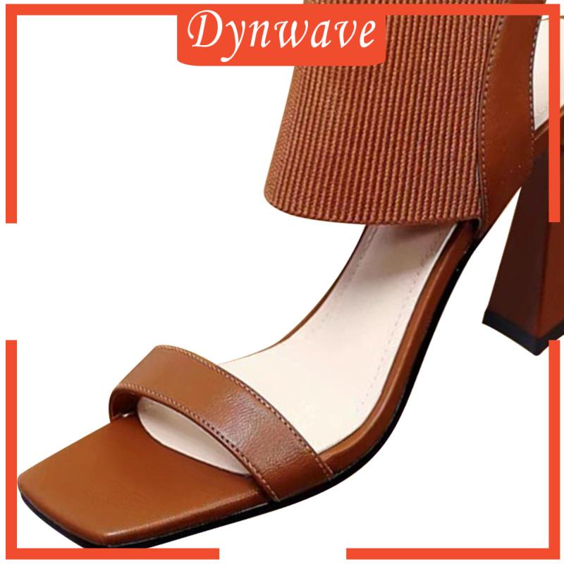 [Dynwave] Sandal Cao Gót Dệt Kim Đơn Giản Cho Nữ