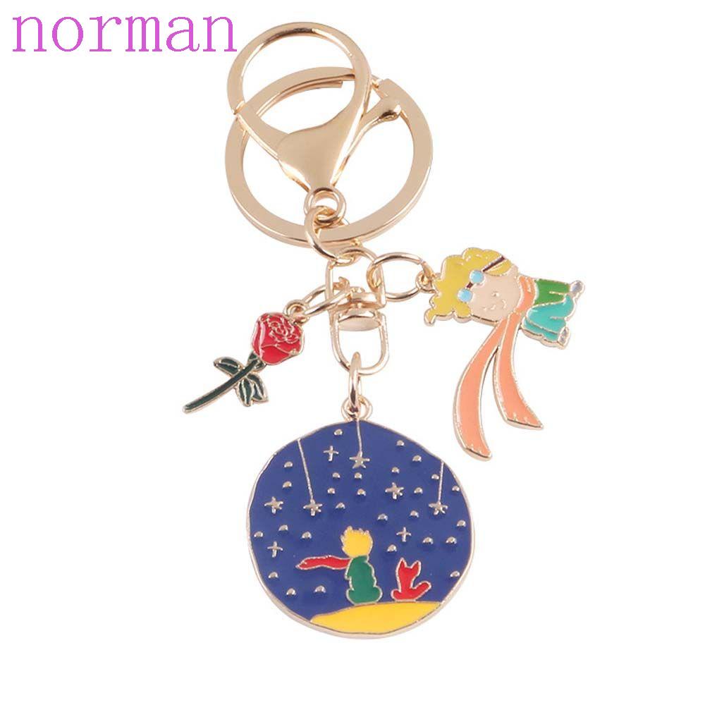 Norman Móc Chìa Khóa Kim Loại Họa Tiết Hoàng Tử Bé Hoạt Hình