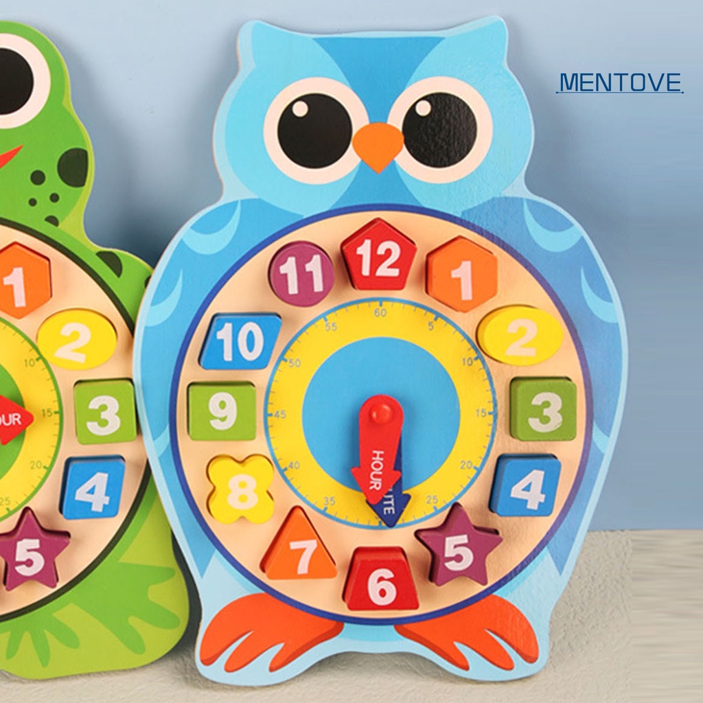 Đồng Hồ Đồ Chơi Bằng Gỗ Hình Động Vật Hoạt Hình Cho Trẻ Em