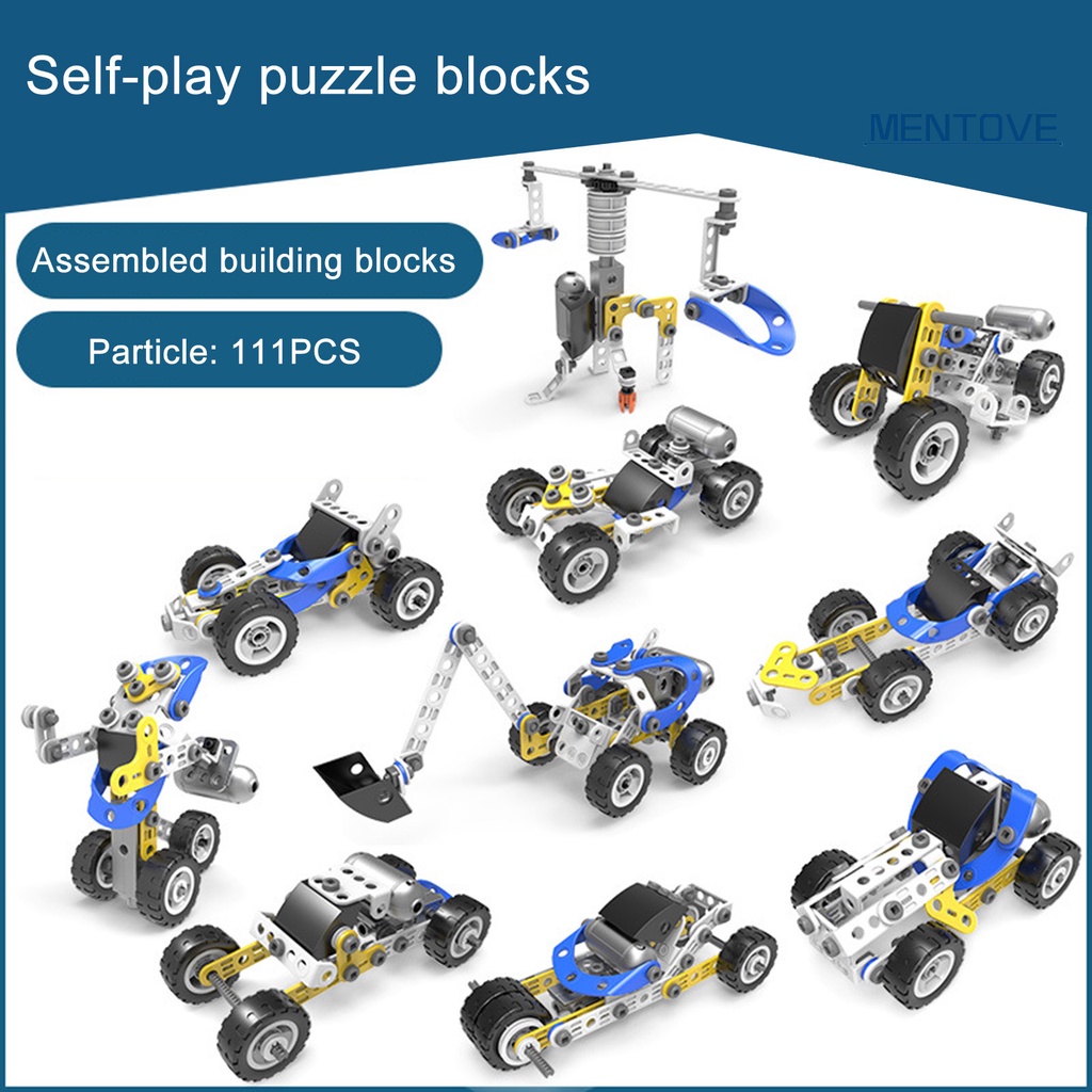 Bộ 111 Khối Lắp Ráp Bằng Nhựa ABS Nhiều Màu Sắc Cho Bé