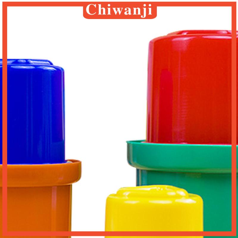 Bộ Đồ Chơi Cốc Xếp Chồng Lên Nhau 5 Tầng Nhiều Màu Sắc Giáo Dục Cho Bé