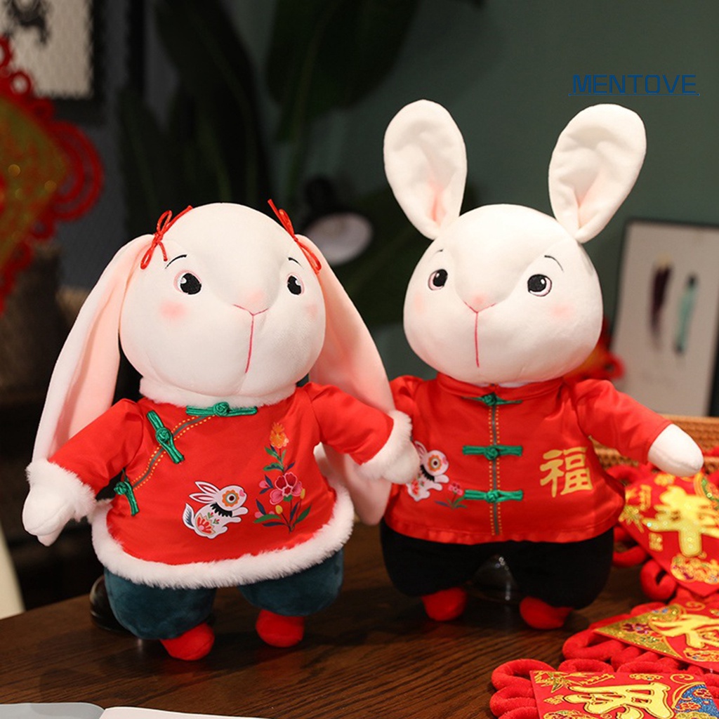 [MT] Thỏ Nhồi Bông Phong Cách Dân Tộc Trung Hoa Dễ Thương Dành Cho Cặp Đôi