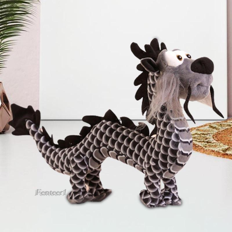 [Fenteer1] Đồ Chơi Thú Nhồi Bông Hình Con Rồng Dễ Thương Phong Cách Trung Hoa Trang Trí Phòng Ngủ Năm Mới