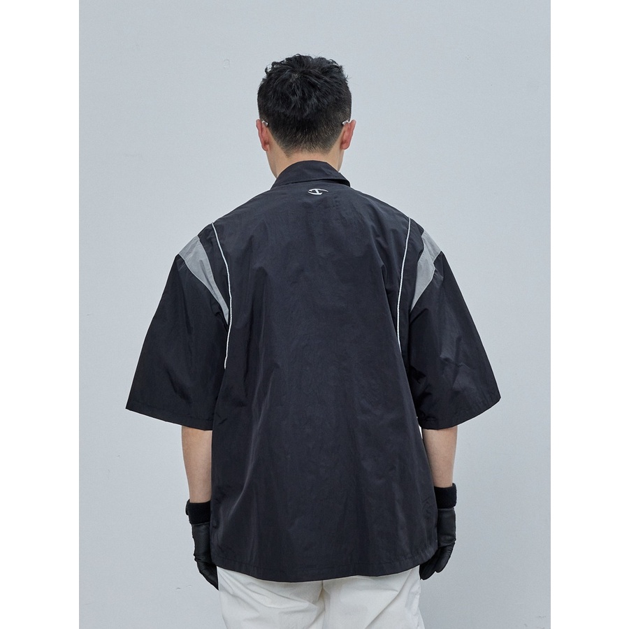 Áo Sơ Mi Có Khóa Kéo Màu Sắc Tương Phản Thời Trang 2023ss