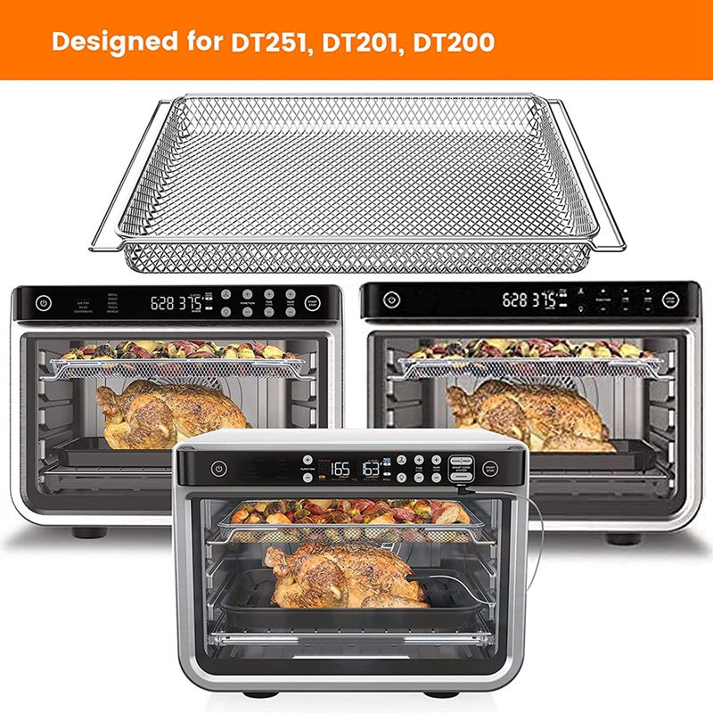 Rổ Chiên Không Khí Thay Thế Bằng Thép Không Gỉ Cho Lò Vi Sóng Ninja Foodi DT251 DT201