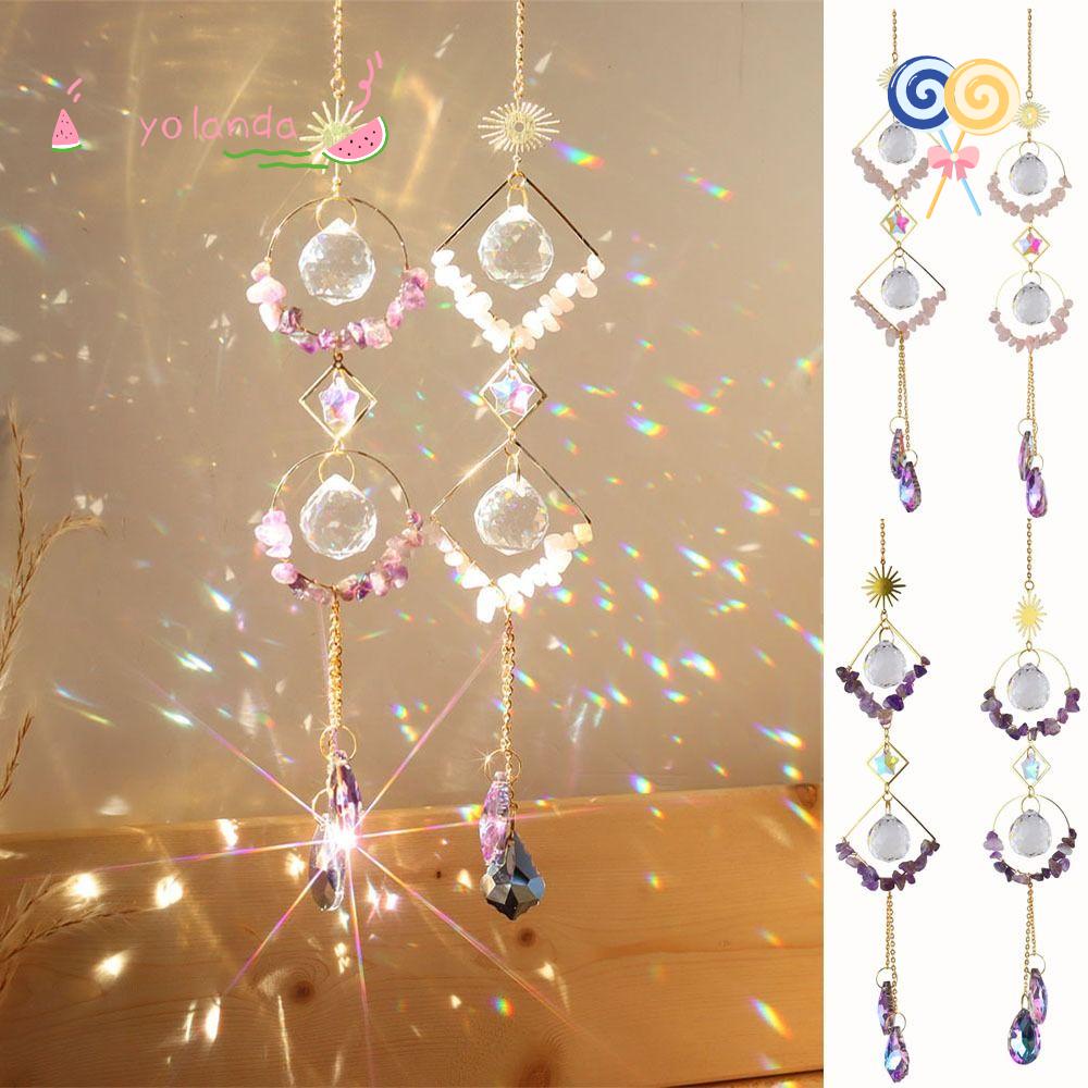 Lưới Bắt Giấc Mơ Hình Vuông Tròn Mặt Trời Phản Quang Treo Trang Trí