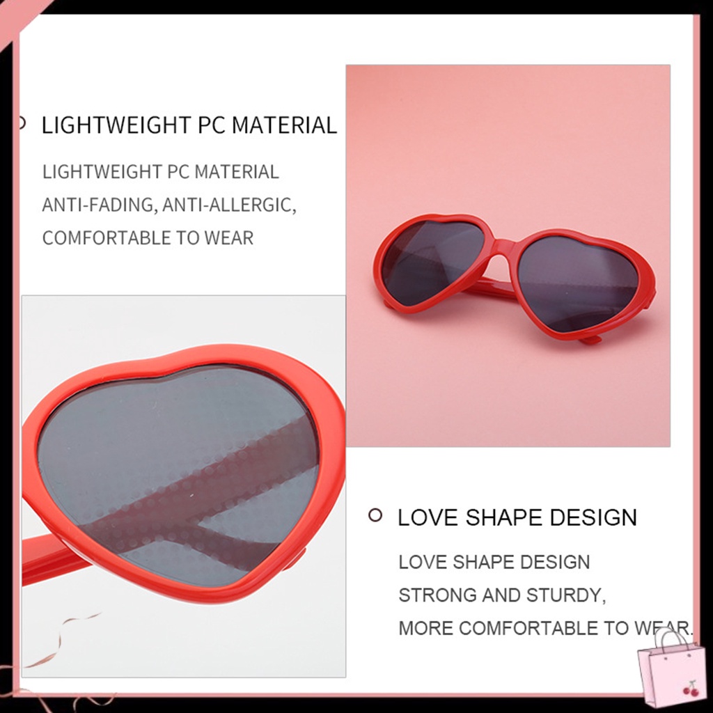 Kính Mát Hình Trái Tim Phản Quang Phong Cách Vintage Thời Trang Cho Nữ