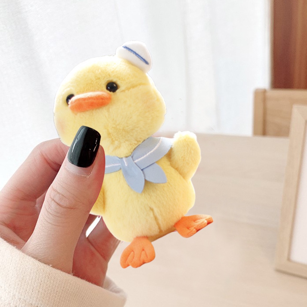 Thú Nhồi Bông Hình Con Vịt Dễ Thương 15cm