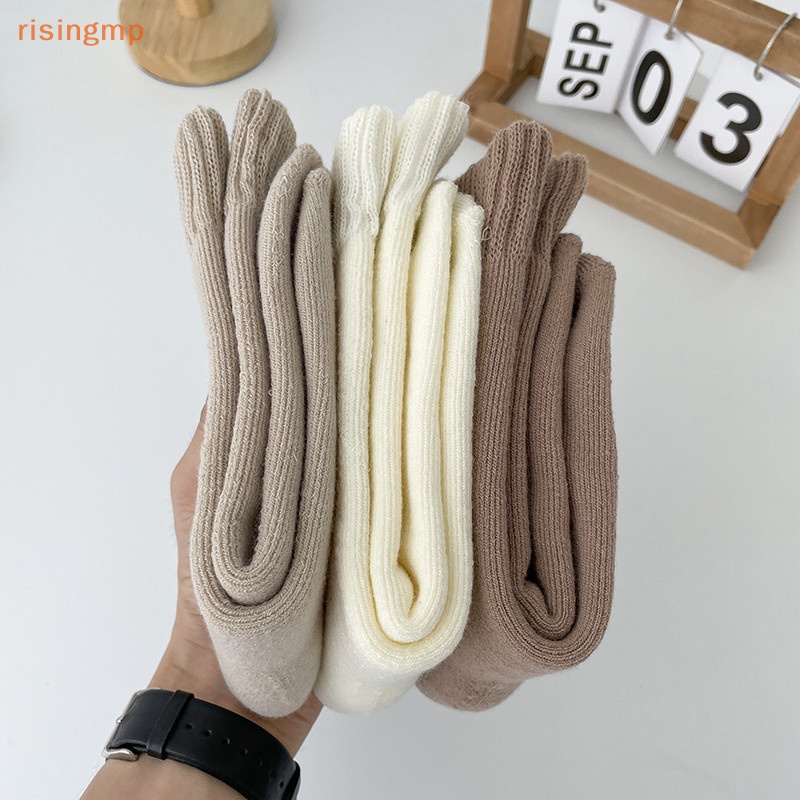 1 Đôi Tất Cotton Siêu Mỏng Giữ Ấm Màu Trơn Thời Trang Mùa Đông Cho Nữ