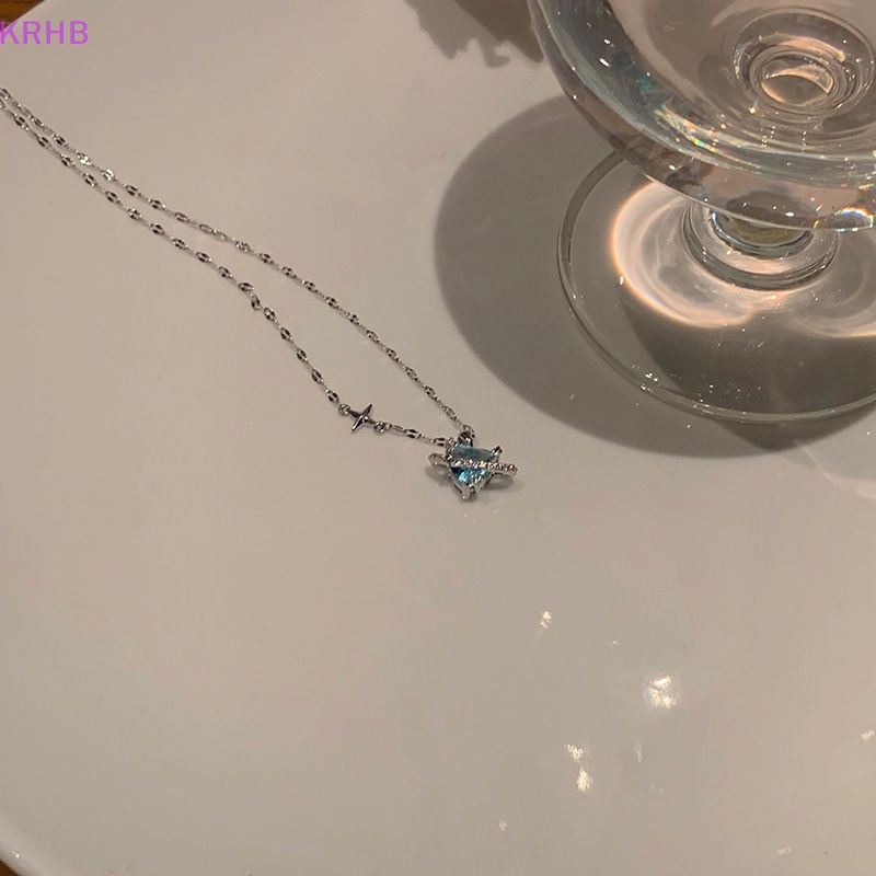 Vòng cổ Mặt Trái Tim Đính Đá Zircon Phong Cách Hàn Quốc Cho Nữ Mới