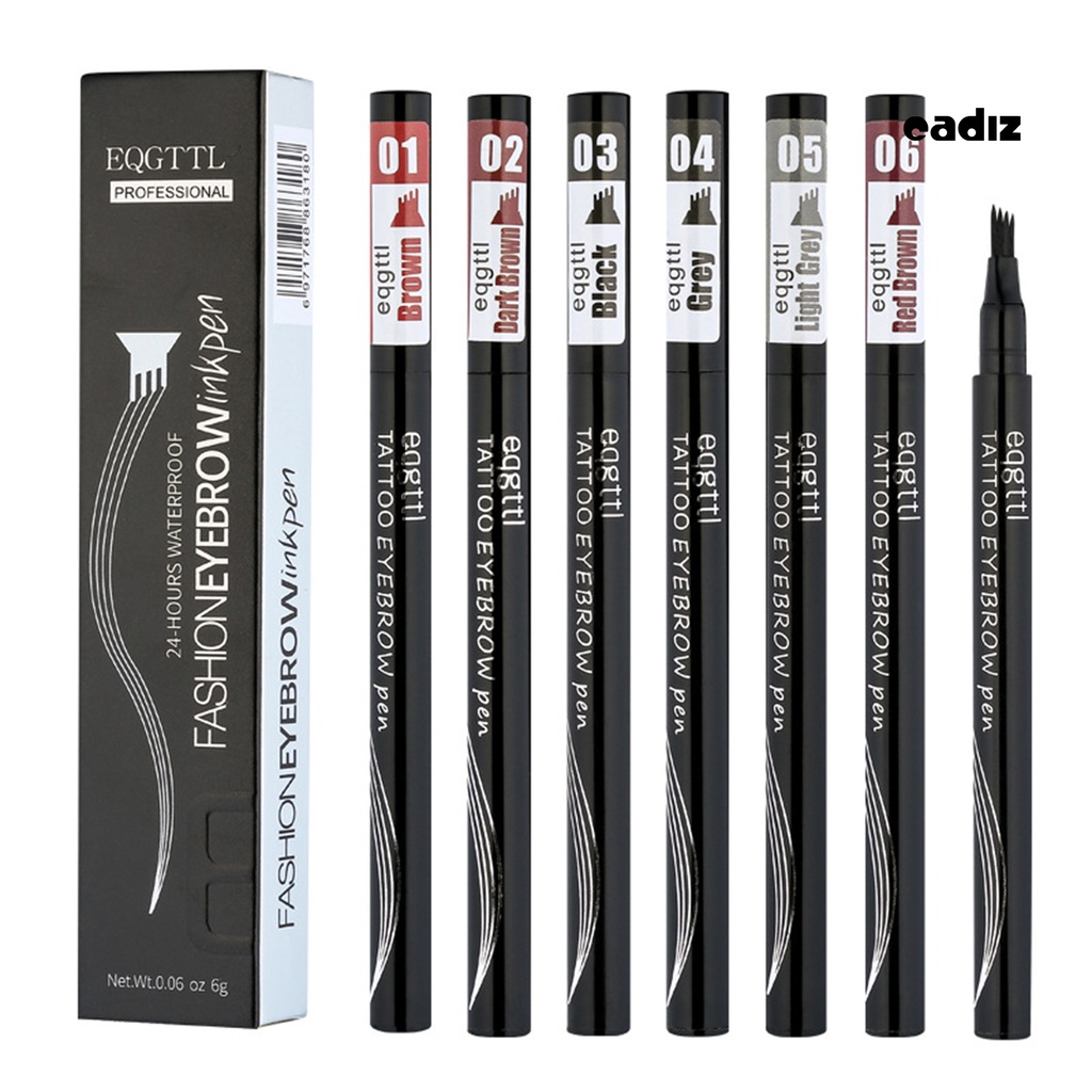 Bút Kẻ Lông Mày 4 Chấu Tạo Hiệu Ứng Trang Điểm Tự Nhiên Lâu Trôi Không Thấm Nước Và Mồ Hôi Sắc Tố Cao 6g