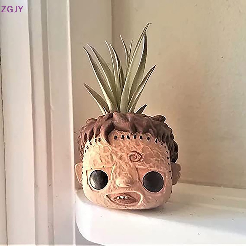 Chậu Hoa Mini Hình Đầu Lâu Kinh Dị Vui Nhộn Cho Dịp Halloween Mới