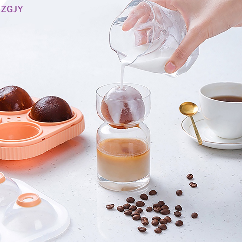 Khuôn Làm Đá Hình Cầu 3D Bằng Silicone Đường Kính 6.5cm Mới