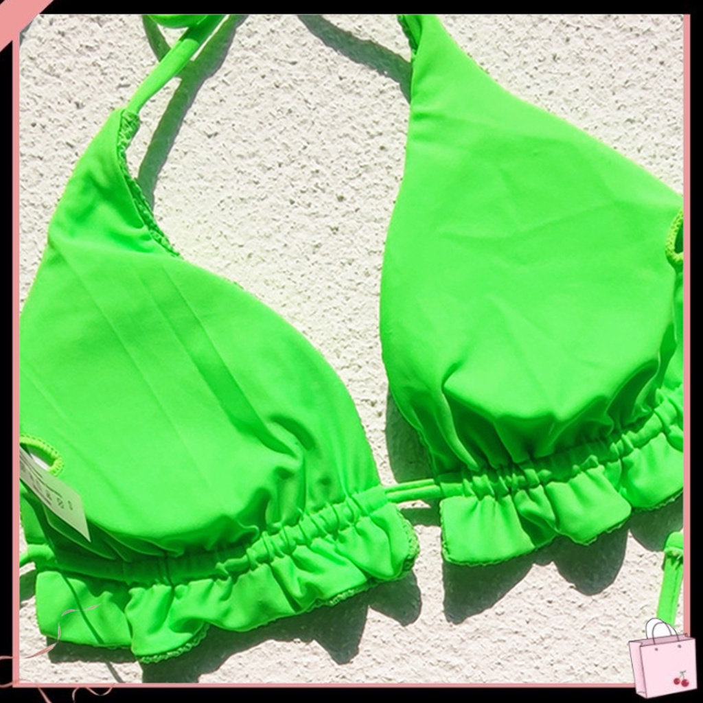 Bộ Đồ Bơi 2 Mảnh Màu Sáng Thoáng Khí Thời Trang Mùa Hè