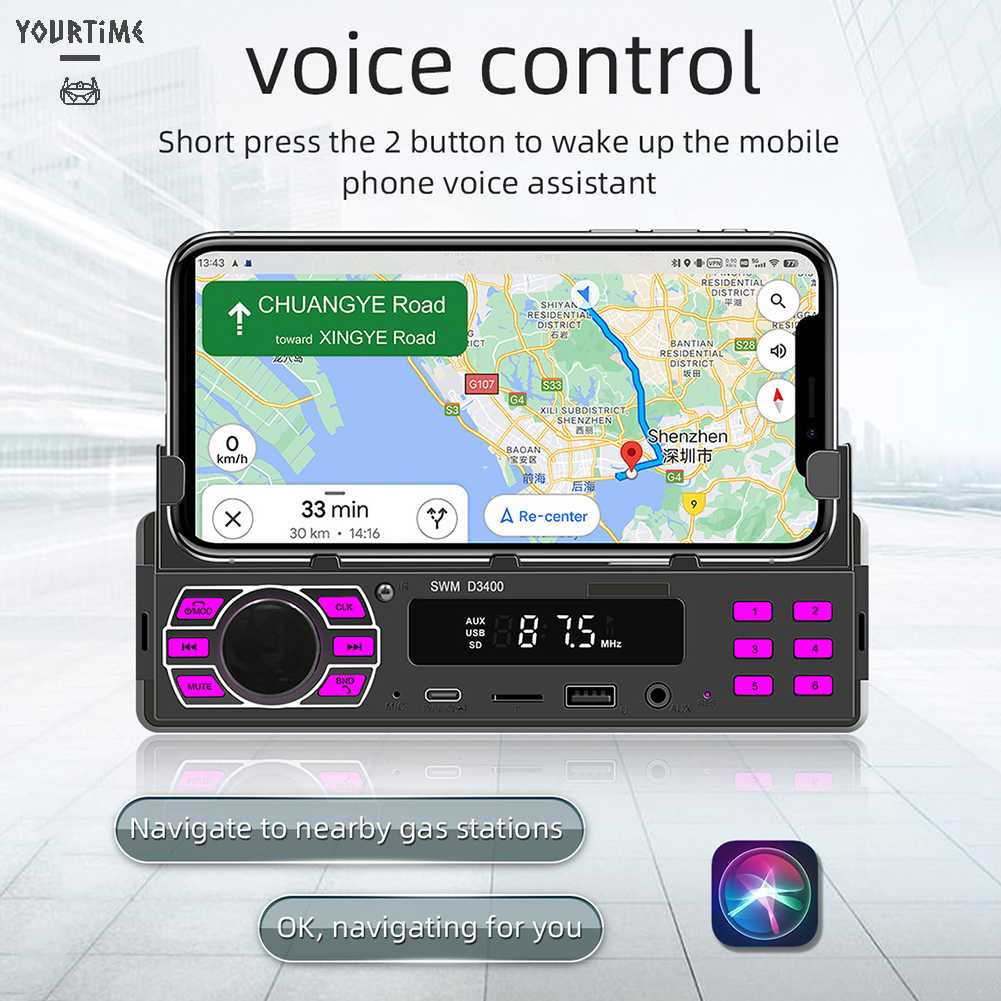 Bộ Điều Khiển Từ Xa Hỗ Trợ Thẻ Âm Thanh Nổi Trên Xe Hơi