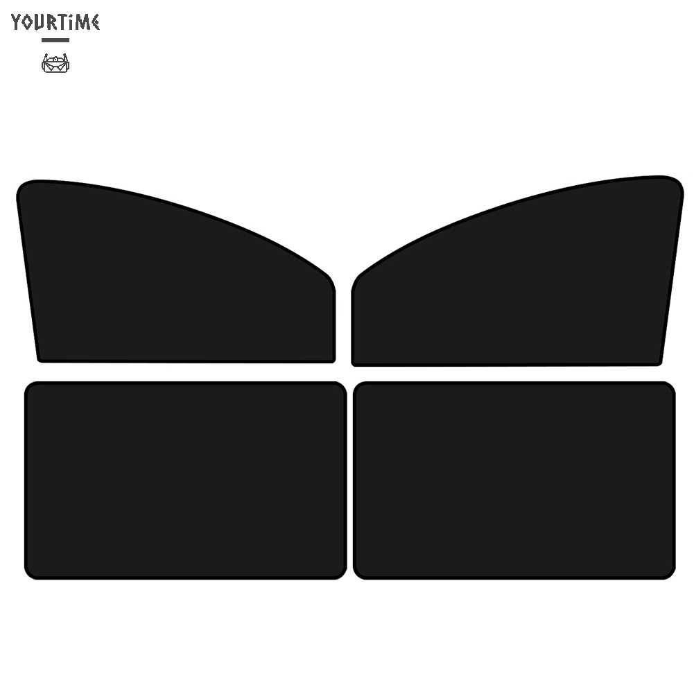 Bộ 4 Vỏ Bọc Cửa Sổ Xe Hơi Có Nam Châm Chống Nắng Tiện Dụng