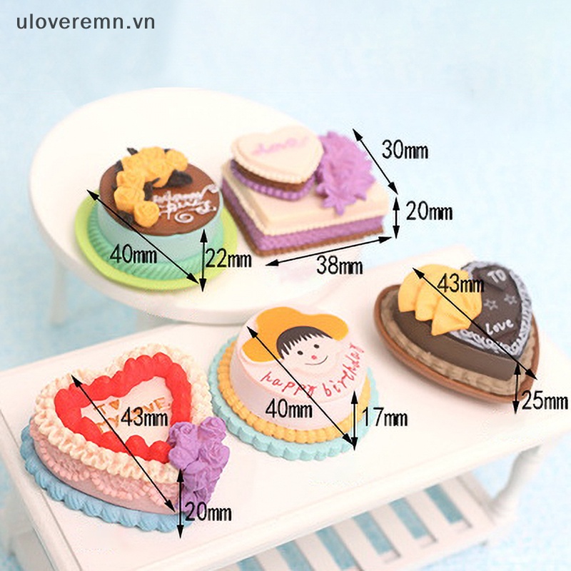 1 Mô Hình Bánh Ngọt Giả Trang Trí Nhà Búp Bê