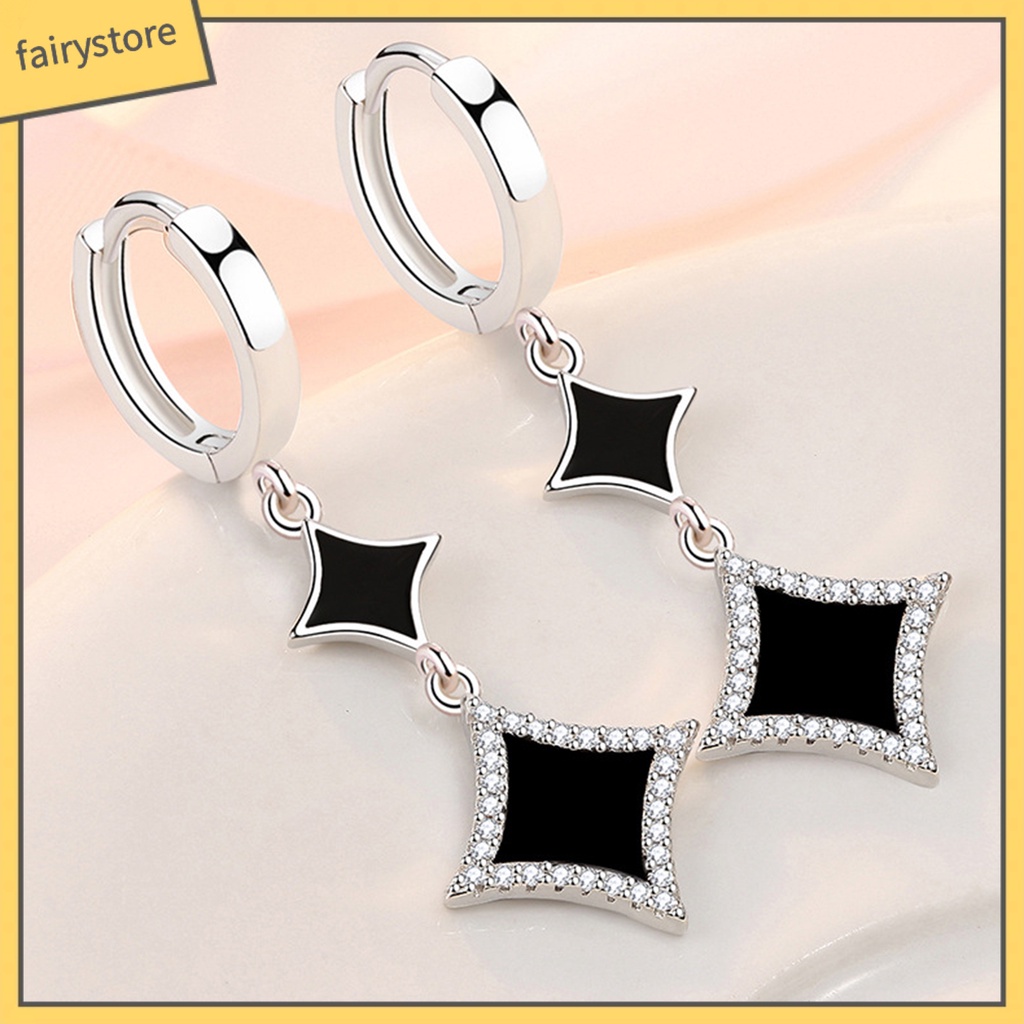 1 Đôi Bông Tai Hình Ngôi Sao Đính Đá Lấp Lánh Dành Cho Nữ