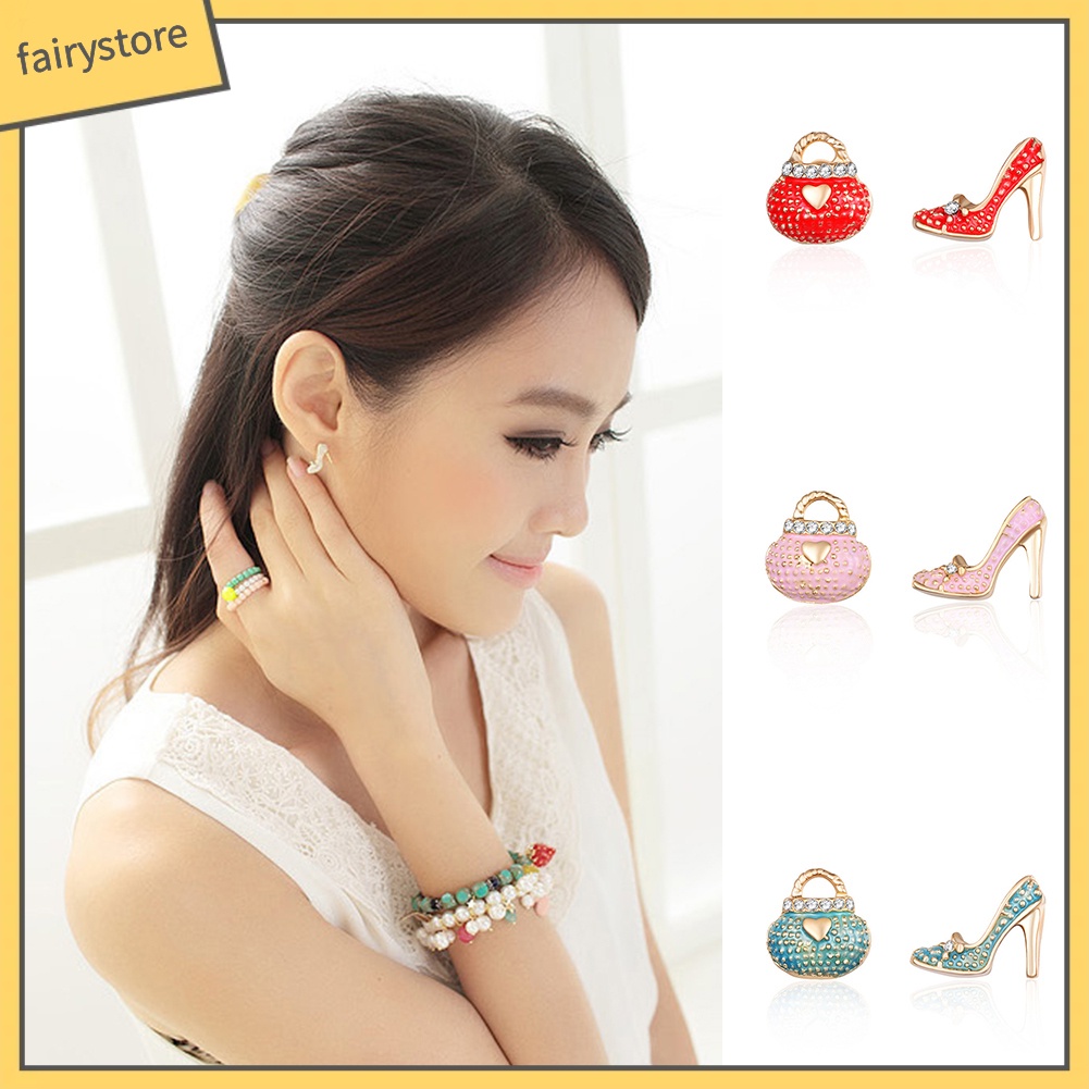 Khuyên Tai Hình Túi Xách Và Giày Cao Gót Thời Trang Cho Nữ