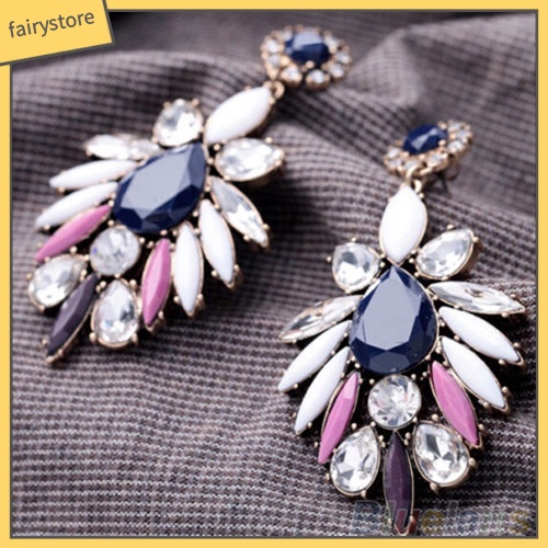 Khuyên Tai Đính Đá Lấp Lánh Thời Trang Cho Nữ