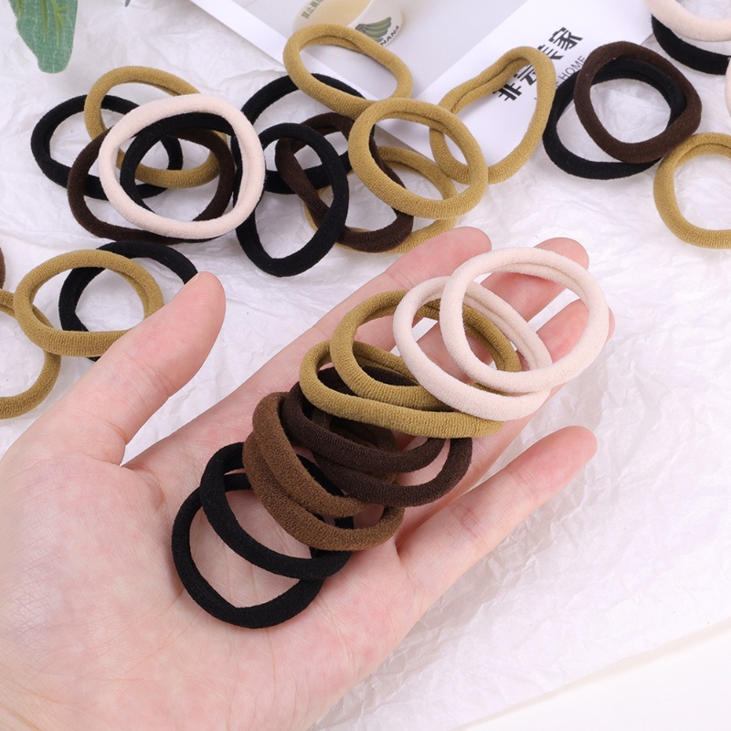 Set 20 / 50 / 100 Chun Buộc Tóc Màu Sắc Thời Trang Cho Nữ