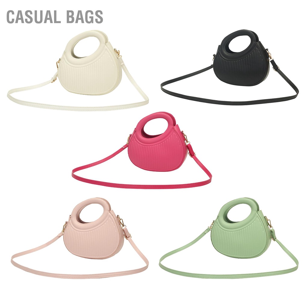 Có hàng sẵn Casual Bags Túi xách PU Phong cách đơn giản Messenger Trọng lượng nhẹ nữ thông thường để đi du lịch hàng ngày