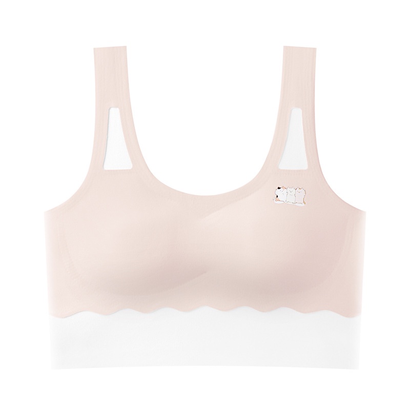 🍒muying🍒 Áo lót vải cotton Dành Cho Bé Gái Độ Tuổi Dậy Thì áo lót bé gái áo lót  Áo ngực cho bé gái có đệm bra học sinh áo lót trẻ em thoáng mát