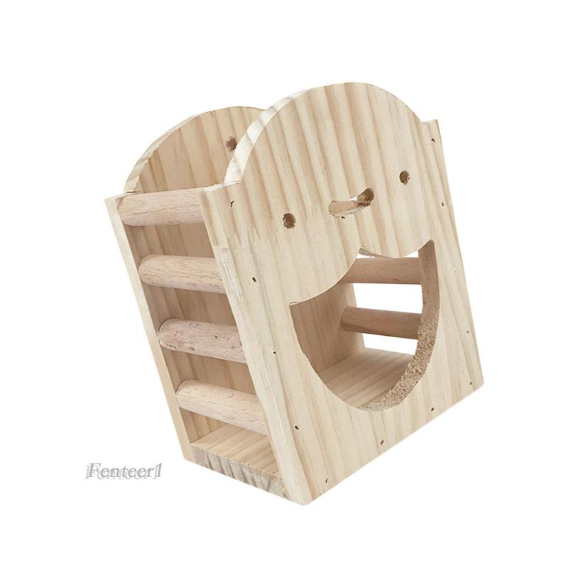 [Fenteer1] Khay Đựng Thức Ăn Bằng Gỗ Tự Nhiên Cho Thỏ / Chuột Hamster