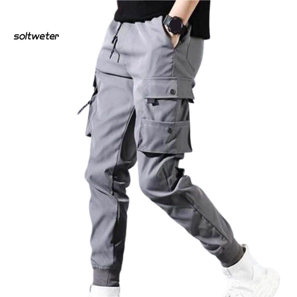 Quần Dài Lưng Thun Nhiều Túi Màu Sắc Thời Trang Mùa Xuân Cho Nam