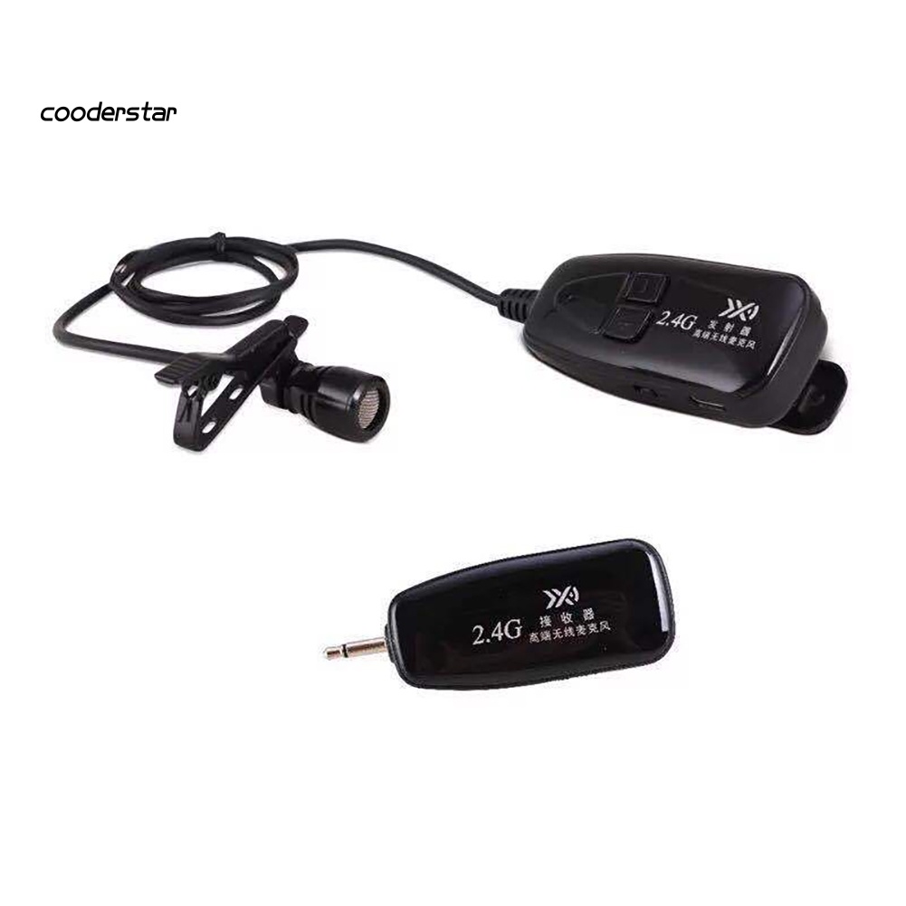 Tai Nghe Không Dây 2.4G Kèm Mic Kẹp Cổ Áo Kim Loại