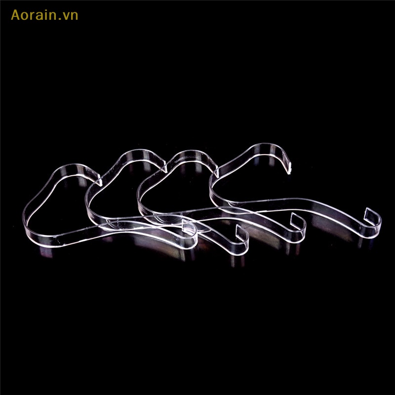 {Aorain} Set 4 Giá Đỡ Giày Sandal Bằng Nhựa Acrylic Trong Suốt Trưng Bày Cho Nữ