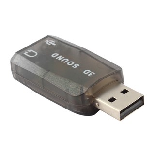 Sound Card Headphone 3D USB Audio Speaker Micro Jacks Converter Adapters