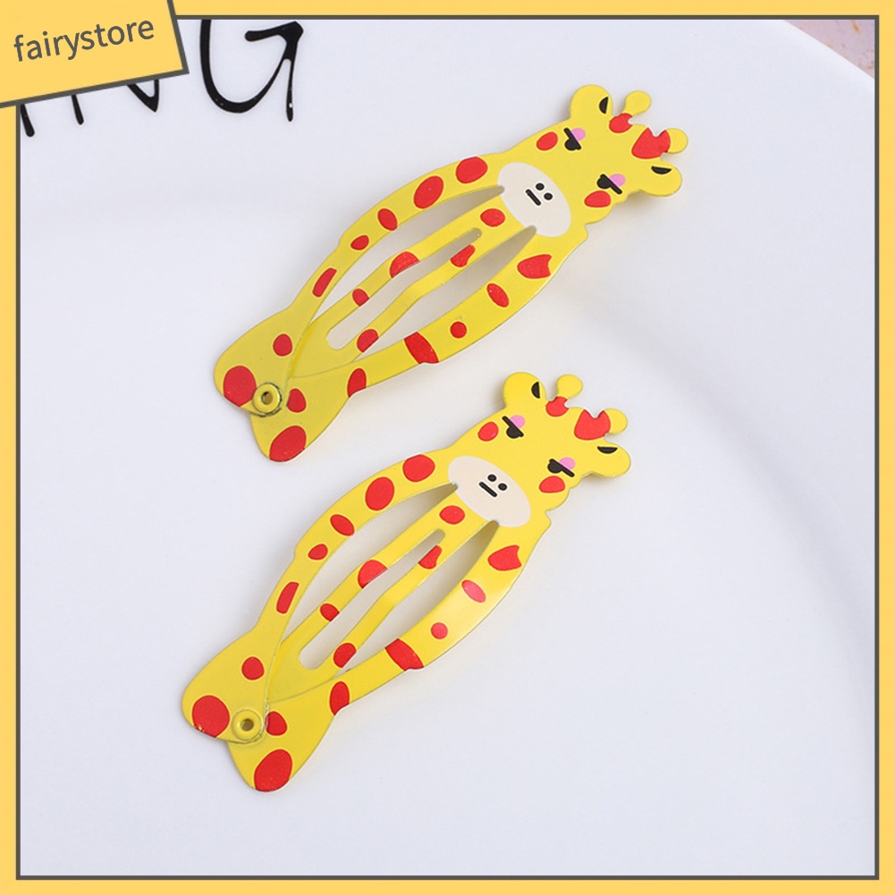 Set 10 Kẹp Tóc Hoạt Hình Xinh Xắn Cho Bé Gái