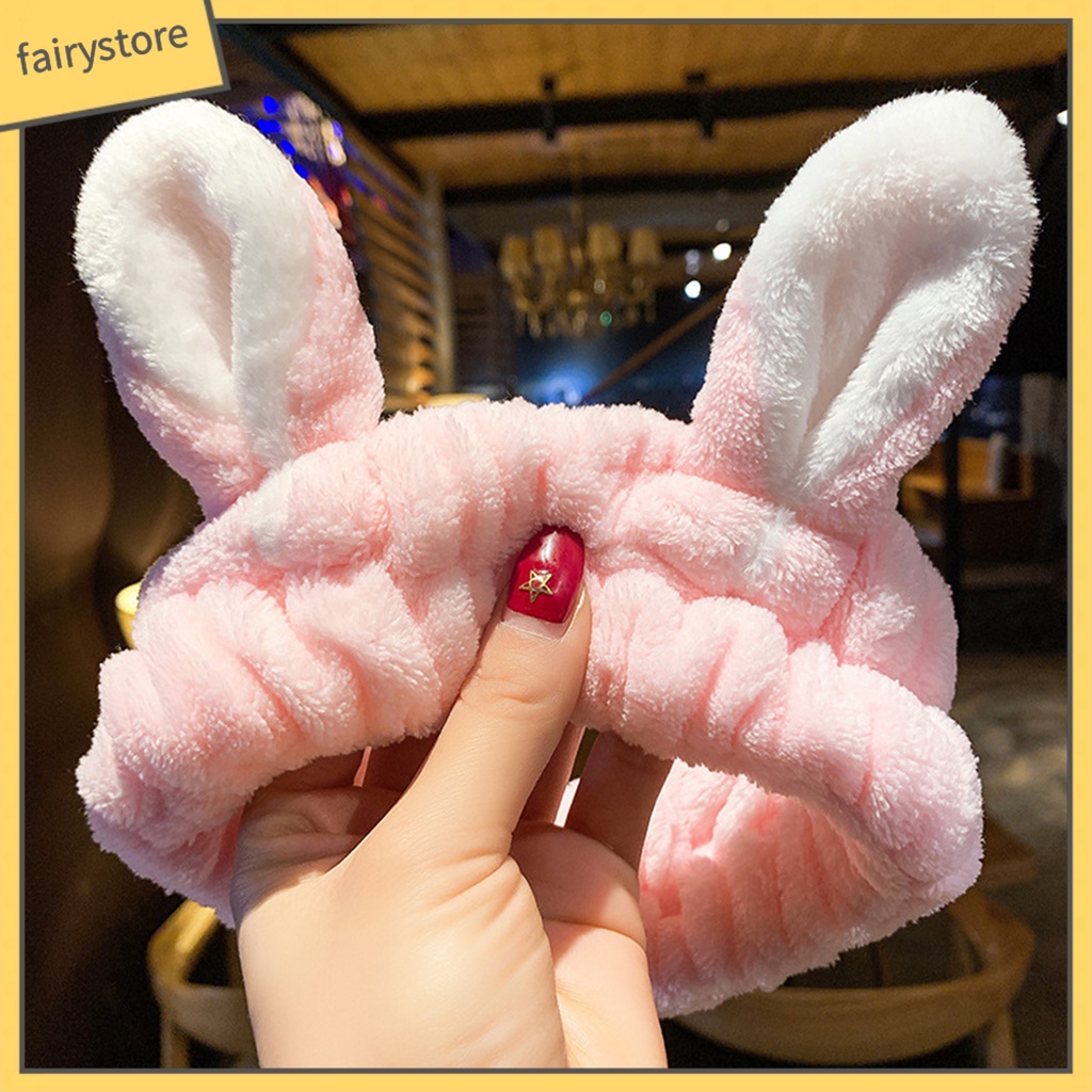 Dây Cột Tóc Co Giãn Chống Trượt Hình Thỏ / Cà Rốt / Hươu Xinh Xắn Dành Cho Nữ