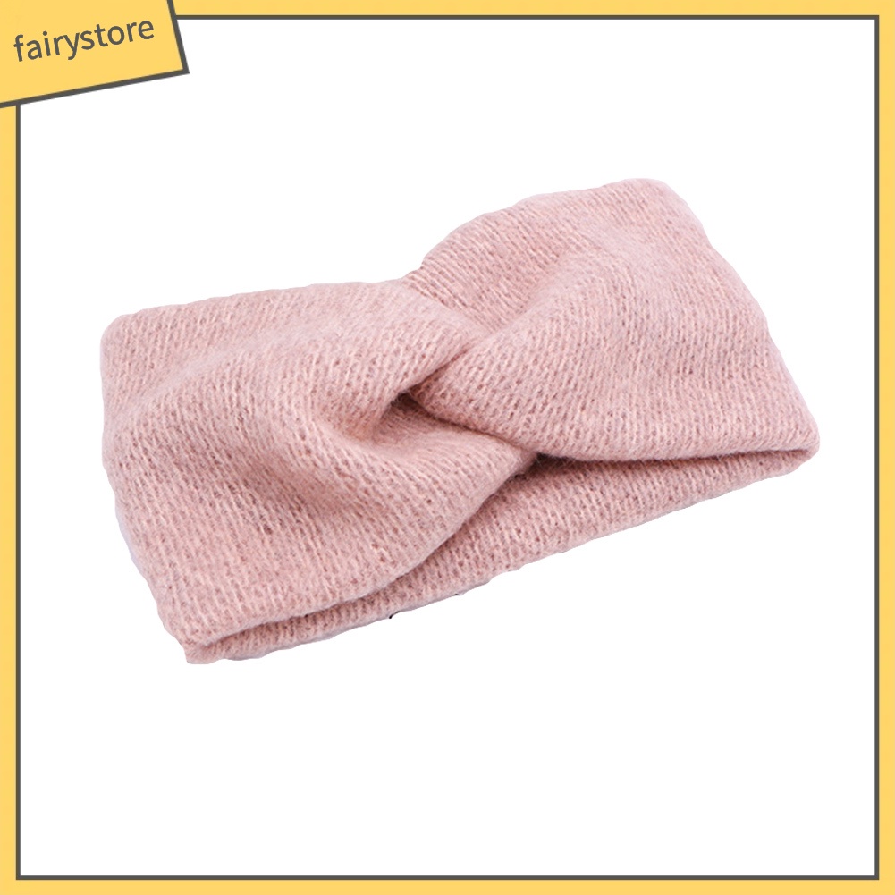 Băng Đô Cài Tóc Màu Trơn Giữ Ấm Tai Cho Nữ